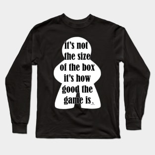 Not The Size Of Game Box Fun Slogan Long Sleeve T-Shirt